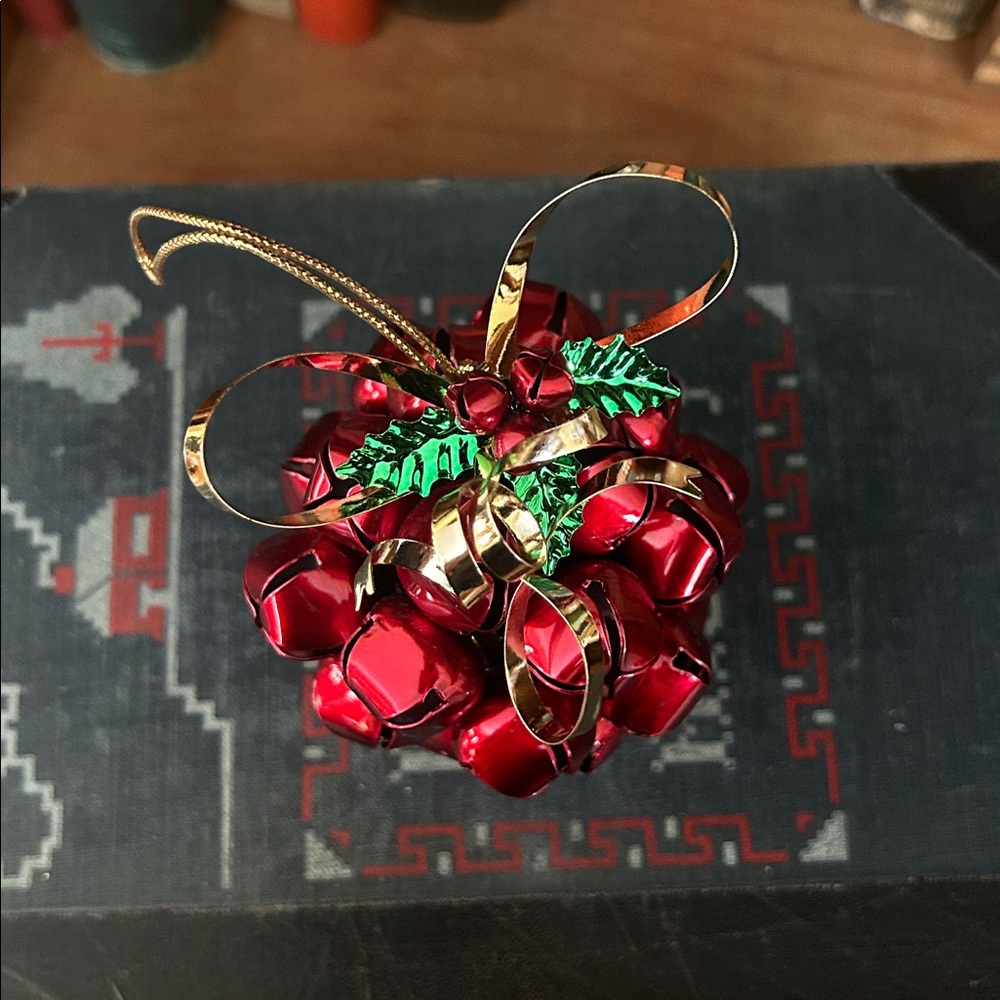 Festive Red Bell Ornament